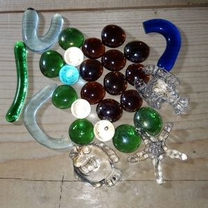 Mixed craft glass pieces - 297